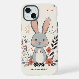 Adorable Bunny Charm - Cosy & Cute Vibes iPhone 15 Plus Case