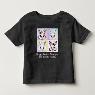 Adorable Bunny Heads Easter Gift for Chocolate Lov Toddler T-Shirt