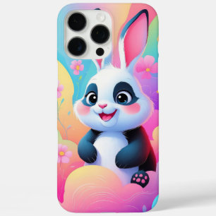 Adorable Bunny in Rainbow Clouds – Phone Case
