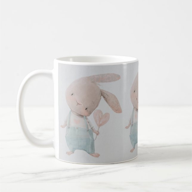 Adorable Bunny Mug – Perfect for Baby Showers (Left)