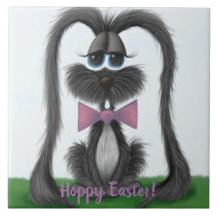 Adorable Bunny Rabbit Ceramic Tile