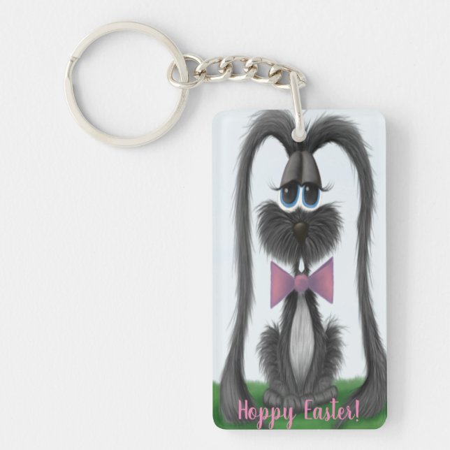 Adorable Bunny Rabbit Key Ring (Front)