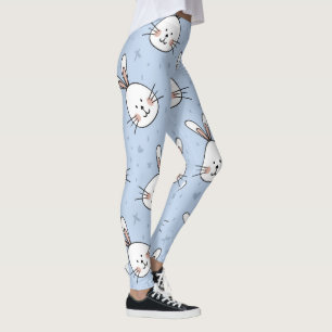 Adorable Bunny Rabbit Pattern Leggings