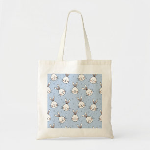 Adorable Bunny Rabbit Pattern Tote Bag