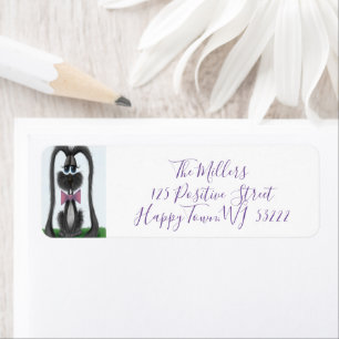 Adorable Bunny Rabbit Return Address Label