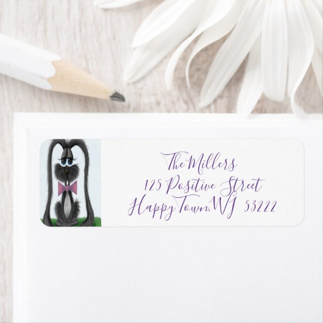 Adorable Bunny Rabbit Return Address Label (Insitu)