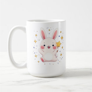 Adorable Bunny Star Mug Kawaii Animal Coffee Cup