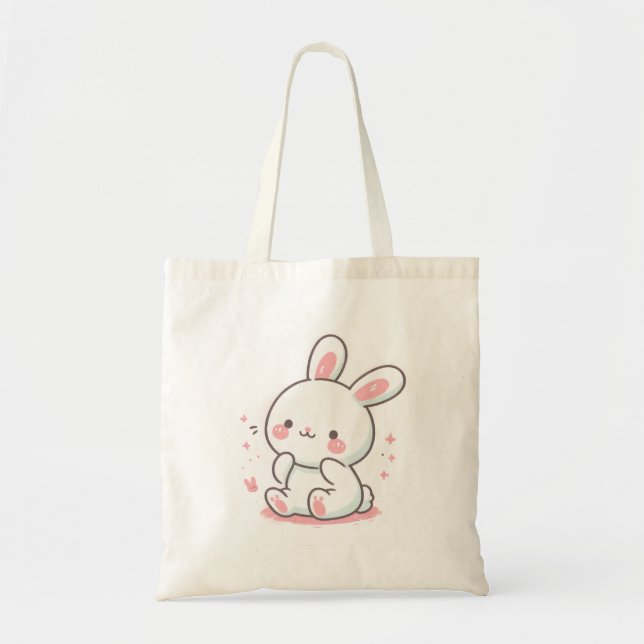 Adorable Bunny Tote Bag (Front)