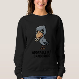 Adorable But Dangerous Shoebill Stork Kawaii Anime Sweatshirt