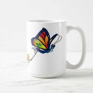 Adorable Butterfly and Girl Mug