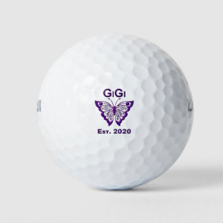 Adorable Butterfly Gigi “Est 2020” Golf Balls