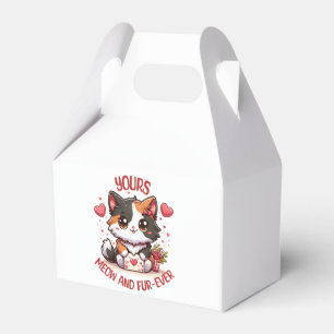 Adorable Calico Cat Valentine's Day  Favour Box