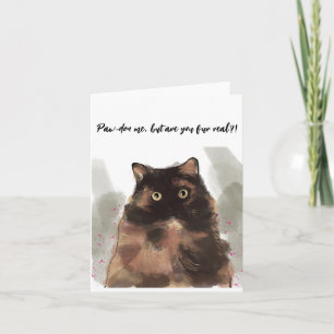 Adorable Calico Kitty Card