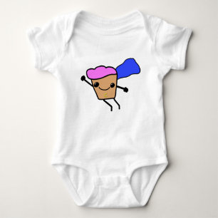 Adorable Captain Cupcake Superhero Cute Kids Gift Baby Bodysuit