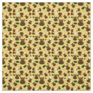 Adorable Capybara Fabric