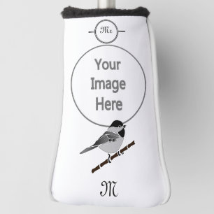 Adorable Carolina Chickadee Cartoon Golf Head Cover