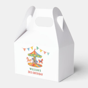 Adorable Carousel Birthday Favour Box
