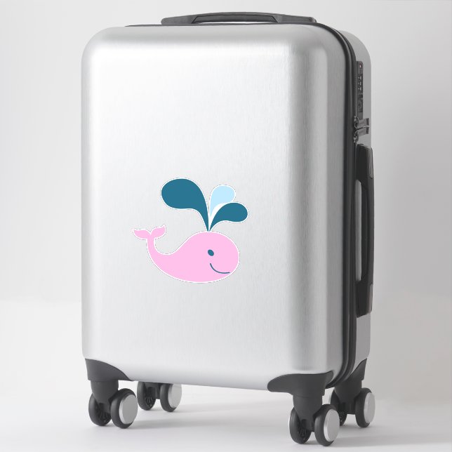 Adorable Cartoon Baby Whale (Suitcase)