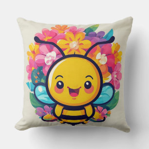 Adorable Cartoon Bee Cushion