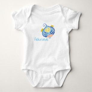 Adorable Cartoon Character Baby Bodysuit