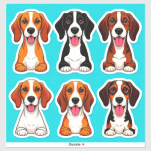 Adorable Cartoon Cute Dog Stickers