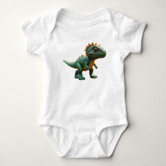 adorable cartoon dinosaur baby bodysuit