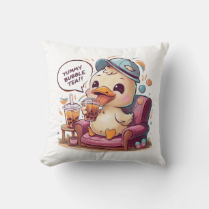 Adorable Cartoon Duck: Cozy, Kawaii Vibes Cushion