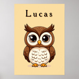Adorable Cartoon Owl 🦉✨ Cosy Nursery Decor