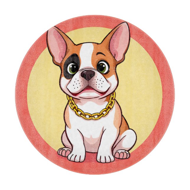 Adorable Cartoon Puppy Cutting Board (Front)