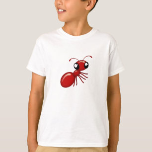 Adorable Cartoon Red Ant Unisex Youth Apparel T-Shirt