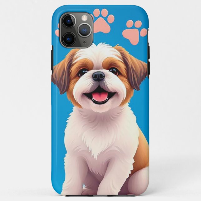 Adorable, cartoon-style dog Case-Mate iPhone case (Back)