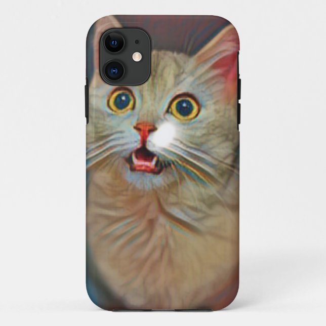 Adorable Cat Artwork Case-Mate iPhone Case (Back)