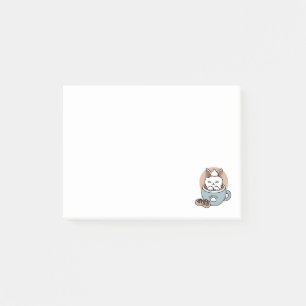 Adorable Cat in Mug Holiday Design - Cat & Cocoa Post-it Notes