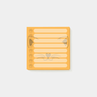 Adorable Cat Personalised Post-it Notes