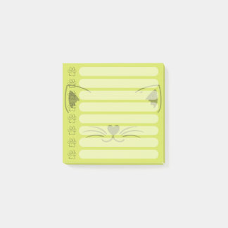 Adorable Cat Personalised Post-it Notes