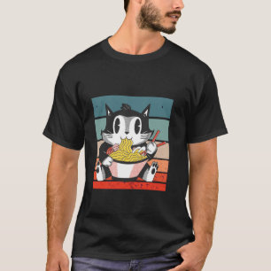 Adorable Cat Ramen Sushi Street Food Cats Cuisine T-Shirt