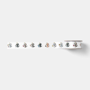 Adorable cat satin ribbon