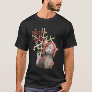 Adorable Cat sweater weather Beanie snowflake wint