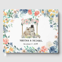 Adorable Cat Themed Wedding Guest Book