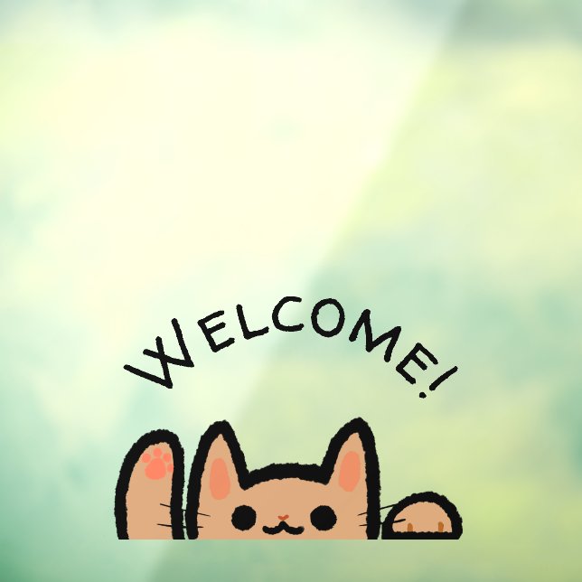 Adorable Cat Waving Welcome (Sheet 3)