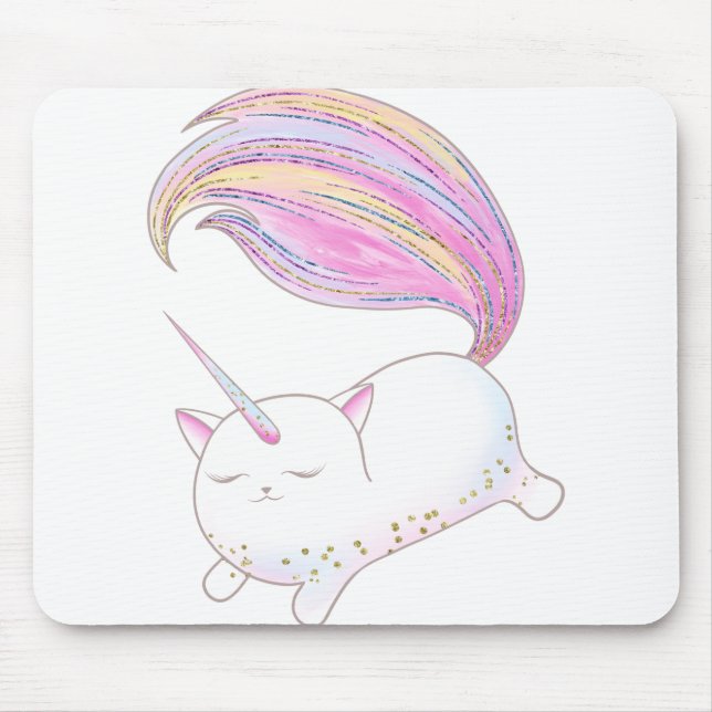 Adorable Caticorn Mouse Pad (Front)