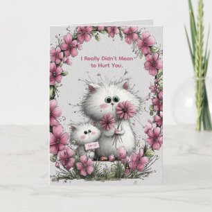 Adorable Cats Apology Greeting Card