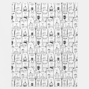 Adorable Cats Fleece Blanket