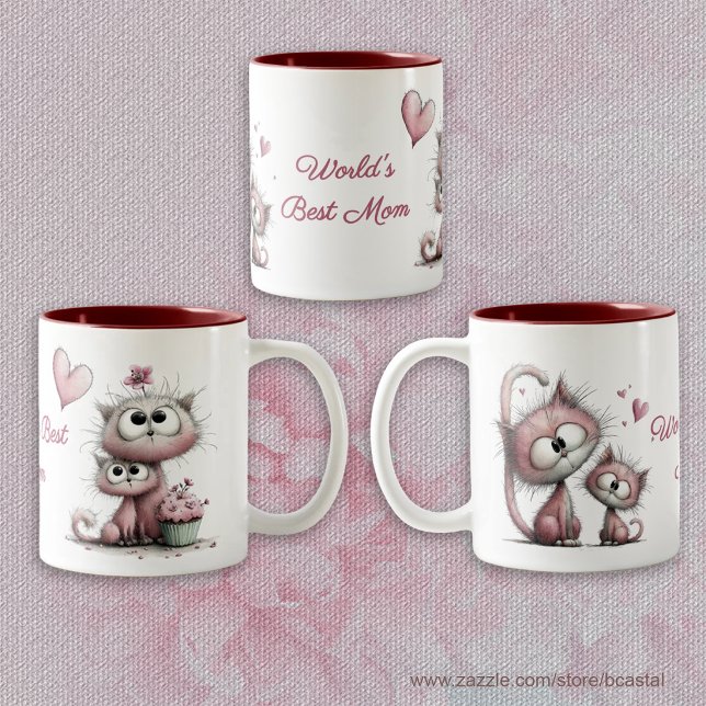 Adorable Cats Illustrations Mug (Creator Uploaded)