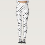 Adorable Cats Pattern Cat Lady Leggings<br><div class="desc">Adorable black and white cats seamless pattern design perfect for the cat lady in your life. Cat hair comes on the side.</div>