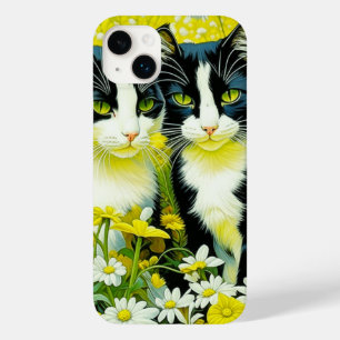 Adorable Cats sitting in a field of Daisies  Case-Mate iPhone 14 Plus Case