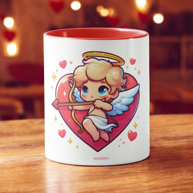 Adorable Cherub Cupid's Romantic Aim  Mug (Creator Uploaded)