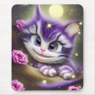 Adorable Cheshire Kitten Mouse Pad