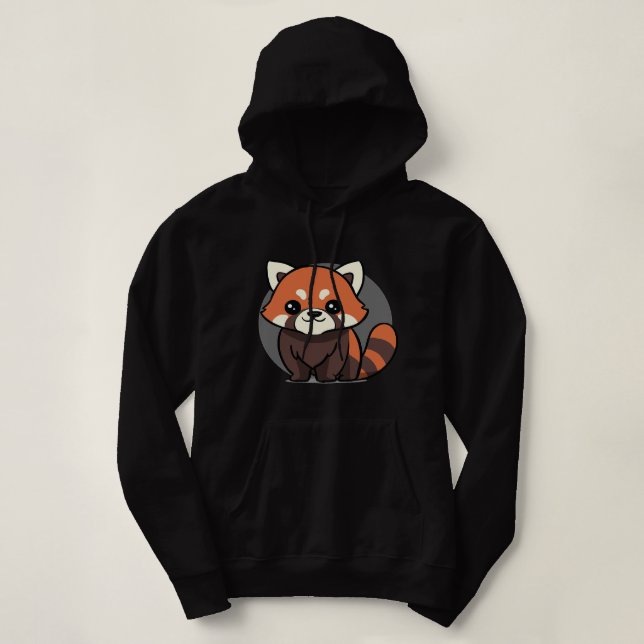Adorable Chibi Kawaii Baby Red Panda Lover 160 Hoodie (Design Front)