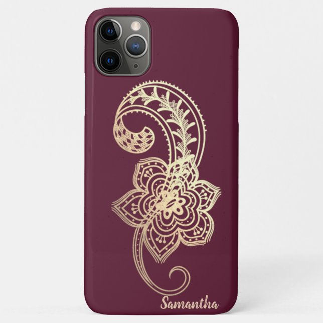 Adorable Chic Gold Paisley Case-Mate iPhone Case (Back)